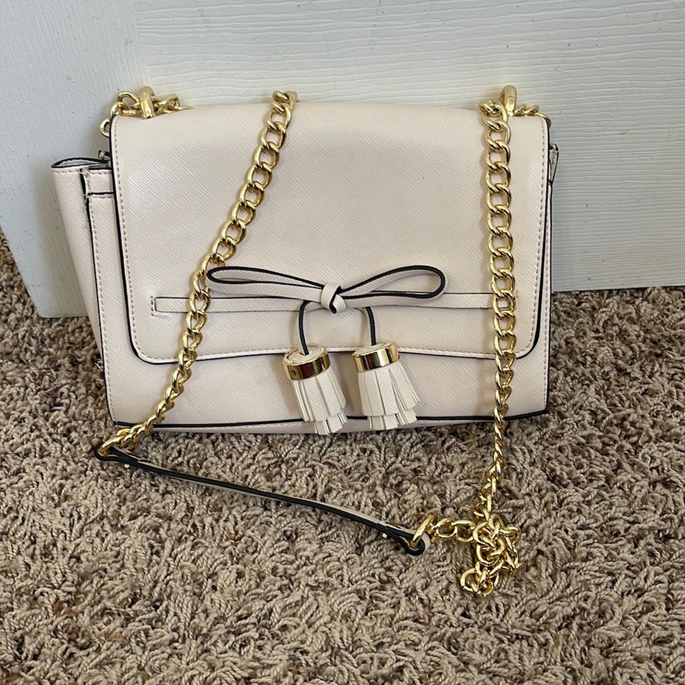 Kate Landry baby pink crossbody purse